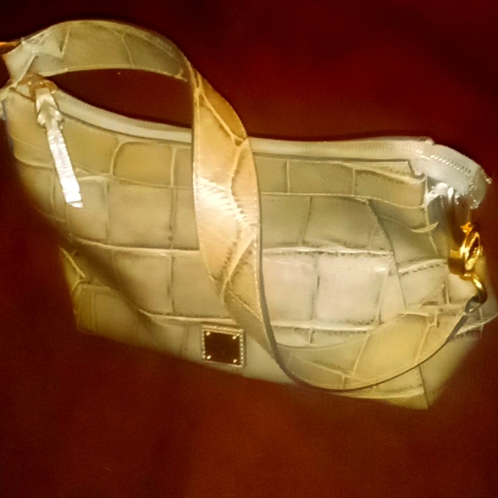 Dooney Bourke alligator embossed leather shoulder bag
